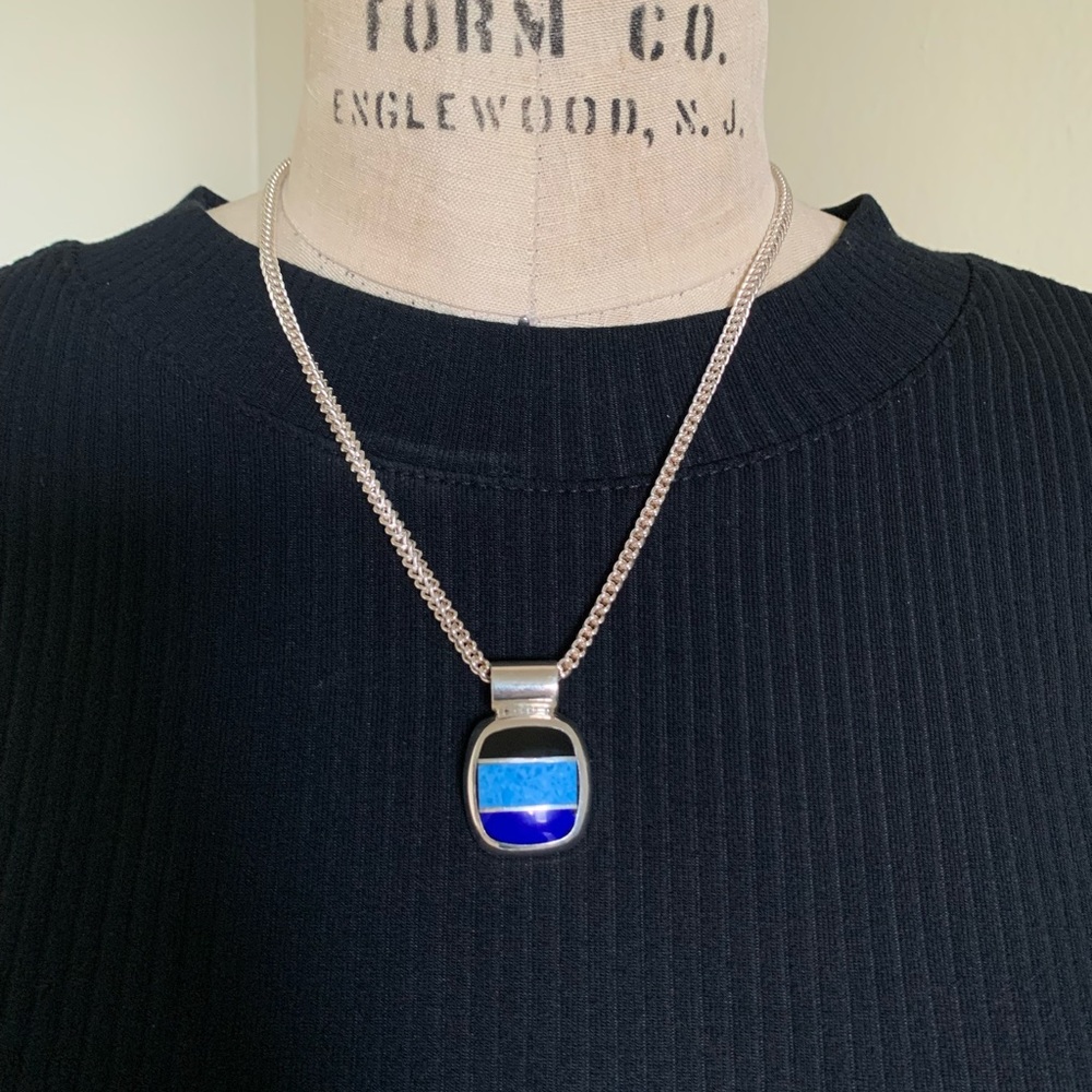 PAOLO ROMEO 925 STERLING SILVER MEXICO NECKLACE - Picture 5 of 13